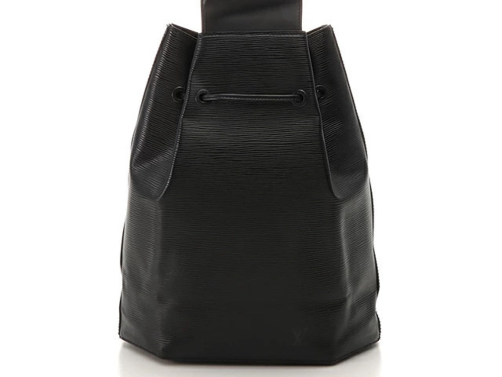 LOUIS VUITTON Tote Bag Sac aux Epi Noir Black